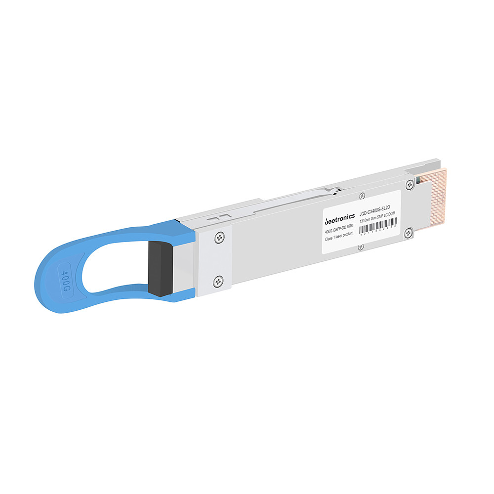 Duplex LC 400Gbps QSFP-DD Optical Transceiver 1310nm SMF 2KM JQD-CX400G-EL2D