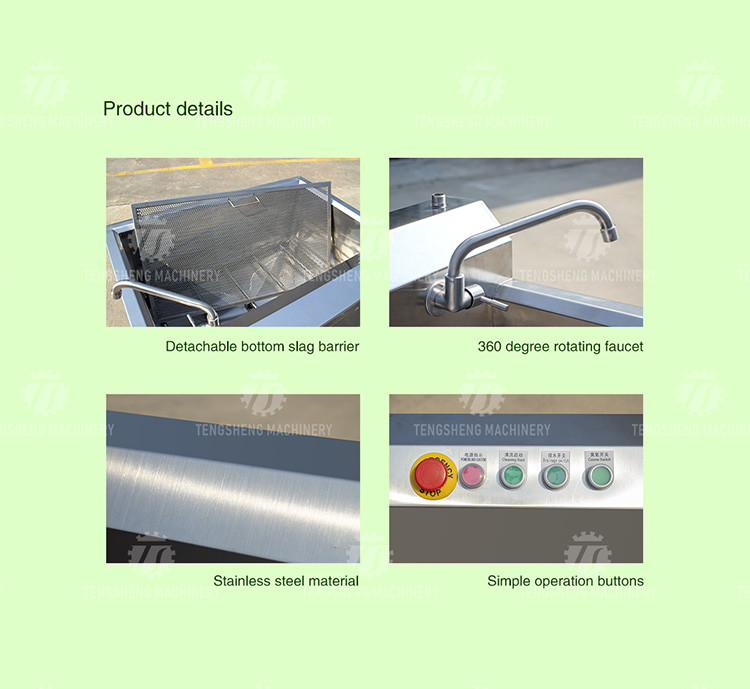 85KG 0.55KW Commercial ultrasonic bubble cleaning machine ozone sterilization cleaning machine can be fixed productionl