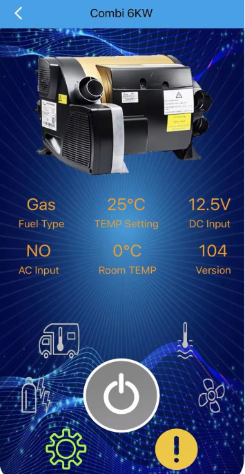 Bluetooth Control 4kW diesel and 1.8kw electric 110V Air and Water Integrated Heater