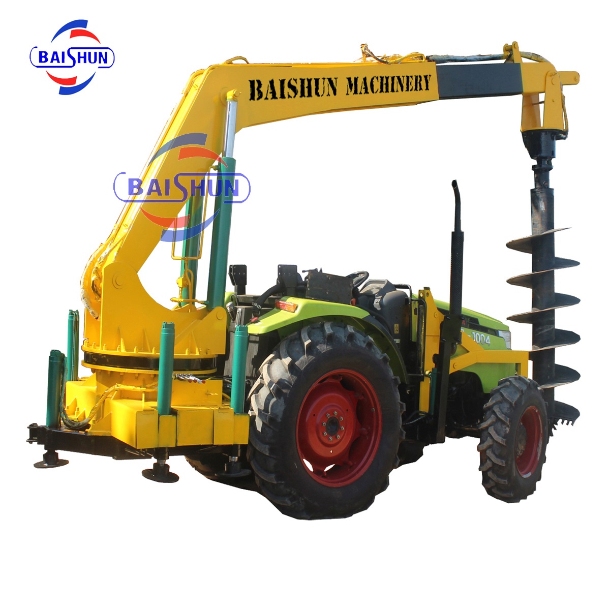 BS1004 Hydraulic Digging Intergrated Machine for Pole Erection