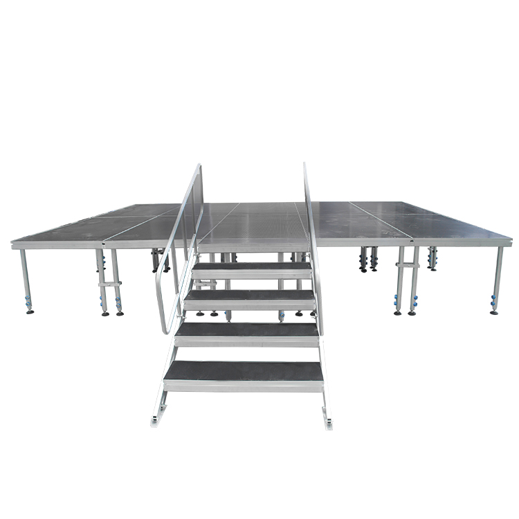 24x24 400mm 3metres table slide linear portable stage outdoor