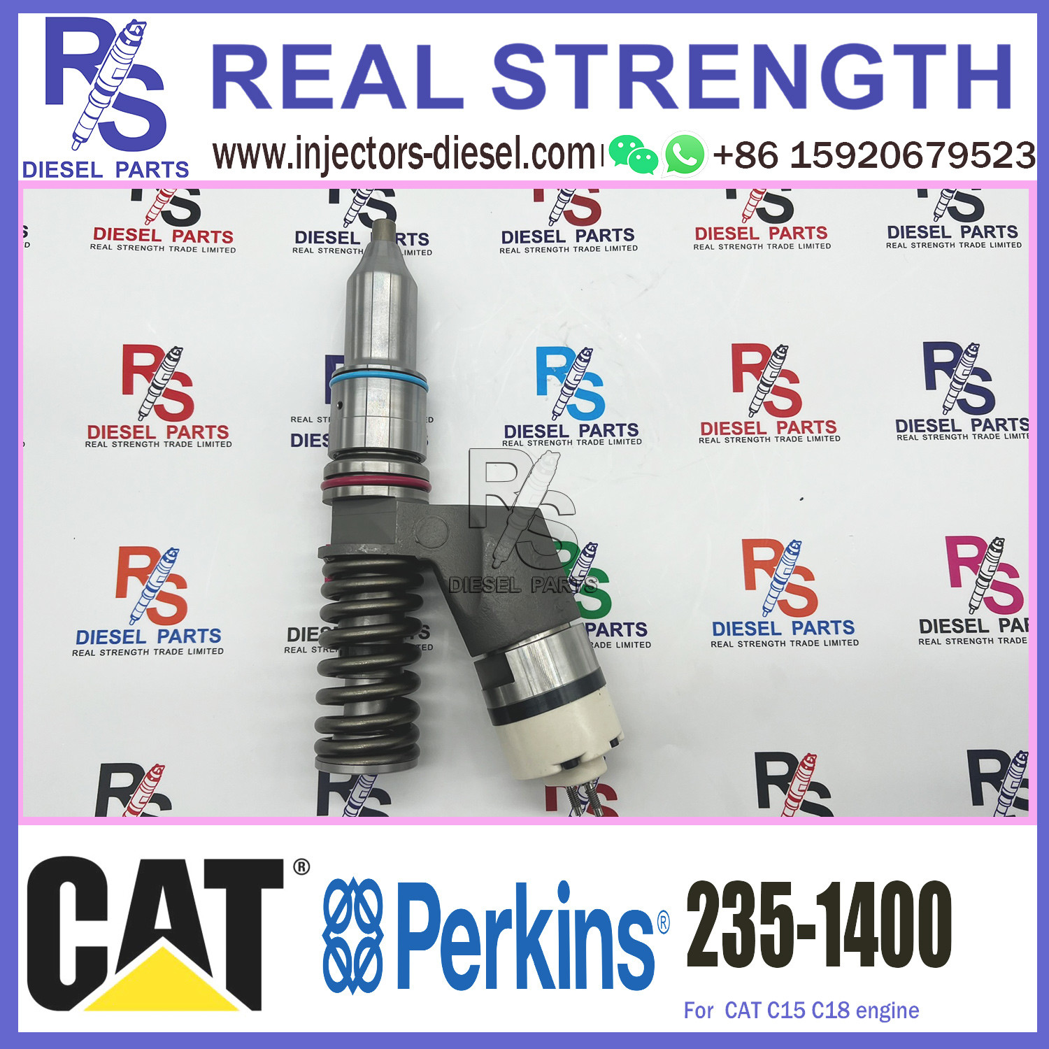Common Rail Perkins Diesel Injector 239-4908 235-0617 235-1400 For Engine C13 C15