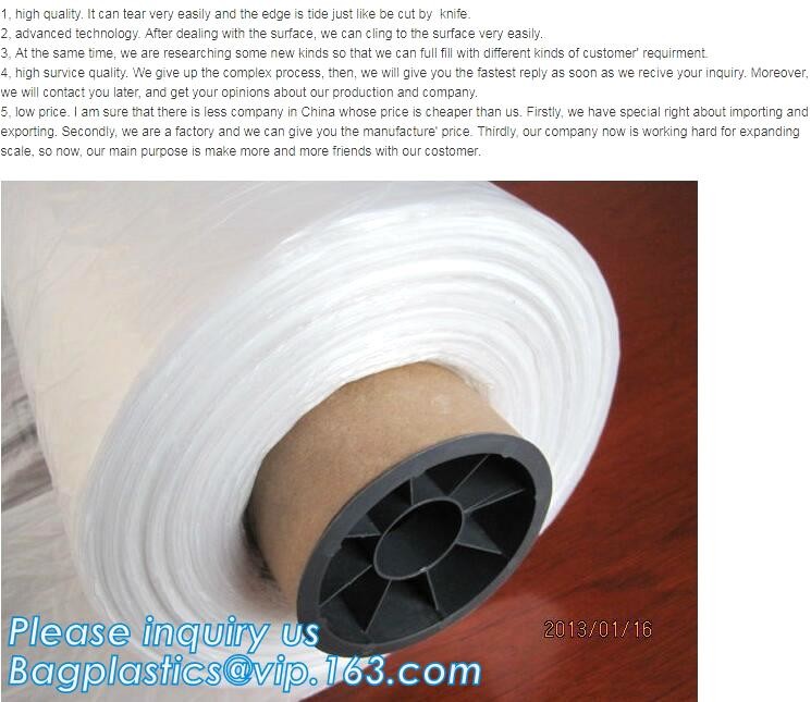 make to order painter drop dust sheet,dust proof transparent dust sheet cover made in china, transparent plastic cover s
