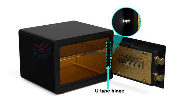 11kg Dual Alarm Home Safe Box Biometric Fingerprint Lock With Glossy Surface Treatment