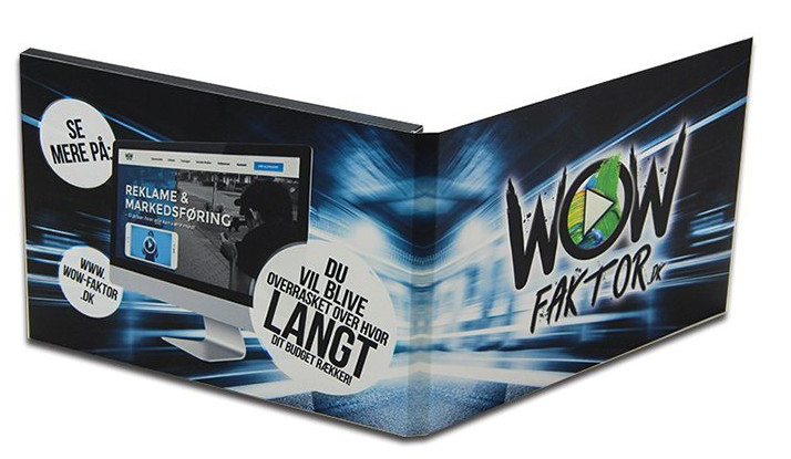 Bespoke design LCD video brochure mailer kits for event invitation