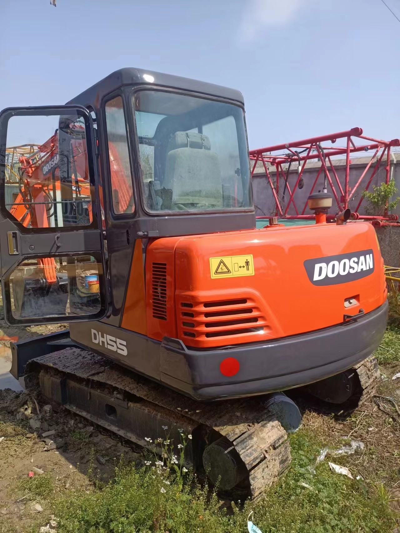construction digger DX60 used doosan excavator DOOSAN DX55 DX60 used compact excavators