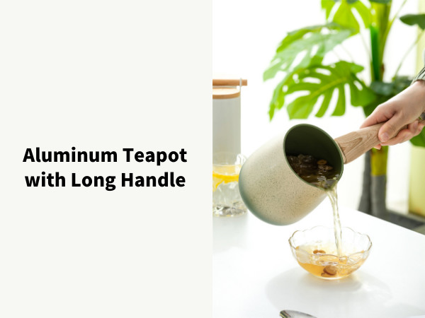 30cm Aluminum Non Stick Teapot With Removable Handle And Induction Base