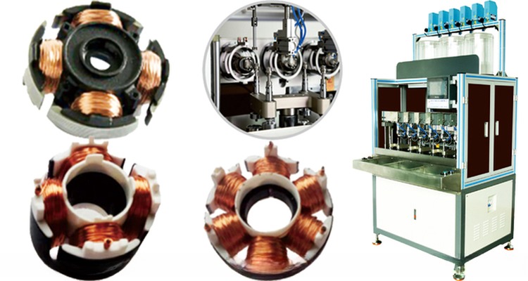 Main Blade Motor PLC Controller Automatic Coil Winding Machine for Motor Stator Winding