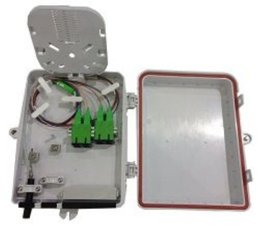 Low Profile Interconnection Optical Termination Box MDU For SC Duplex 4 Pcs