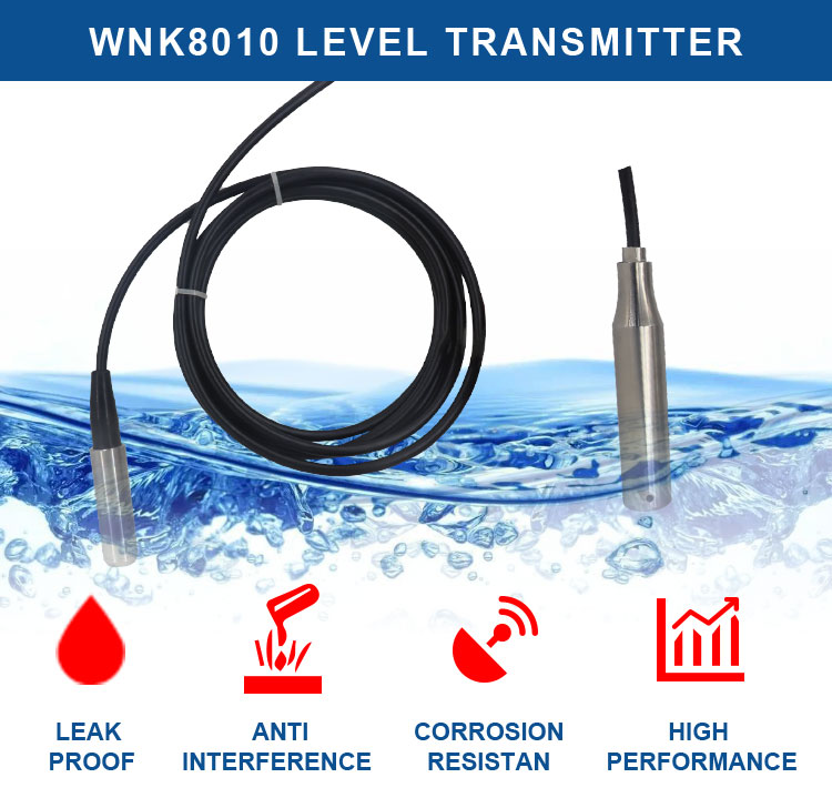 4-20ma 0.5-4.5V Submersible Level Transmitter For Water Tank Well Measurement