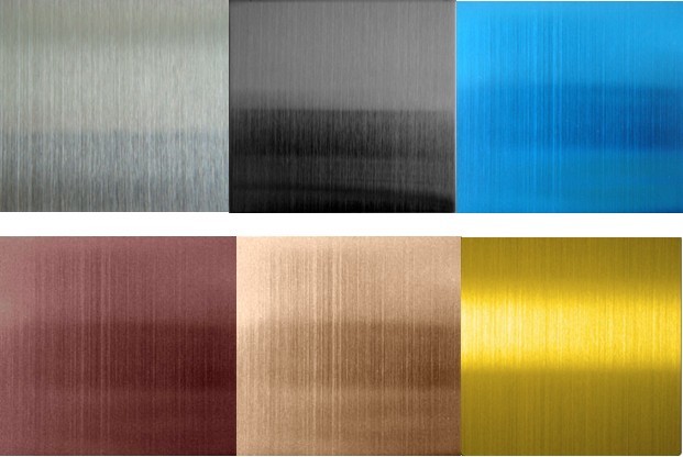 Decorative Cold Rolled 304 Stainless Steel Sheet Metal With Rose Gold Green Blue Plate Surface