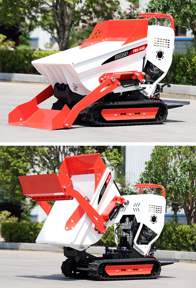 Integrated One Piece Self Loading Mini Dumper Crawler For Earthwork