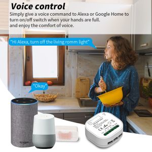 Smart Home Automation Remote Light Switch 16A Breaker Module Tuya Smart Timer