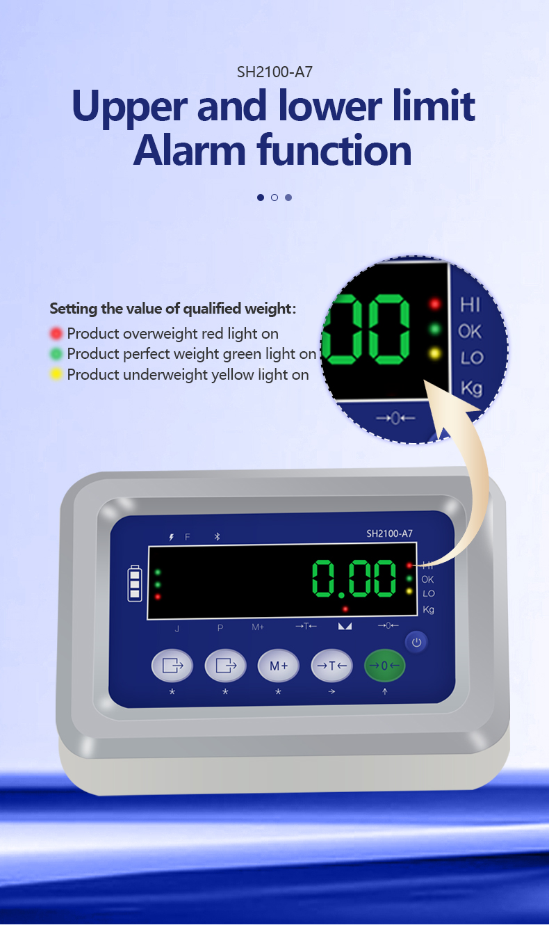 130mm*138mm*200mm SOHE A7 Meter Weighing Indicator Sensor Display Instrument with 1