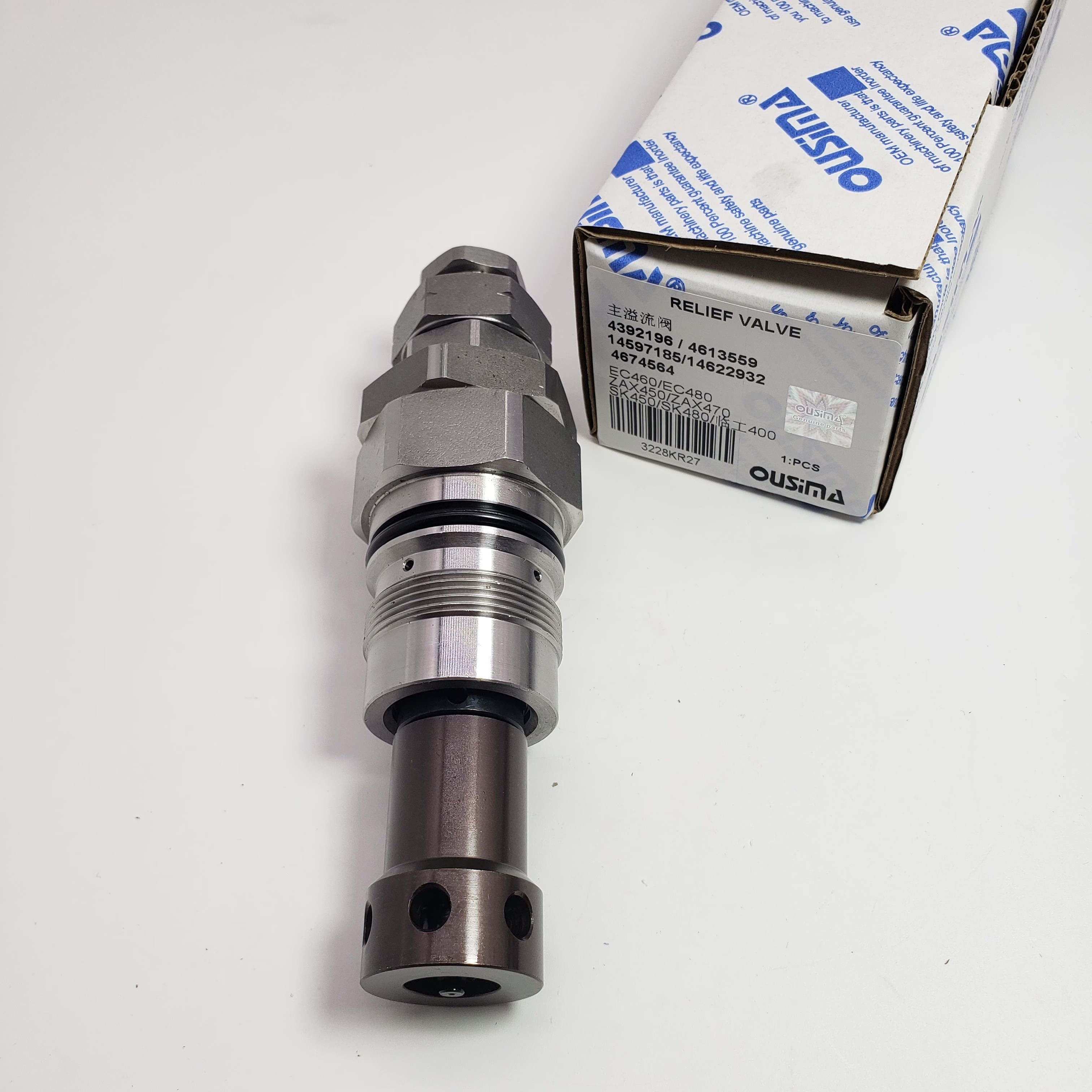Relief Valve 4392196 4613559 14597185 14622932 4674564 For Hitachi EX400-5 EX450H-5 EX550-5 JPN EX600H-5