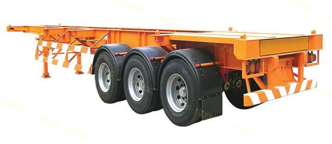 45ft 40ft Chassis Container Trailer BPW Axle FUWA Axle 12 Wheeler