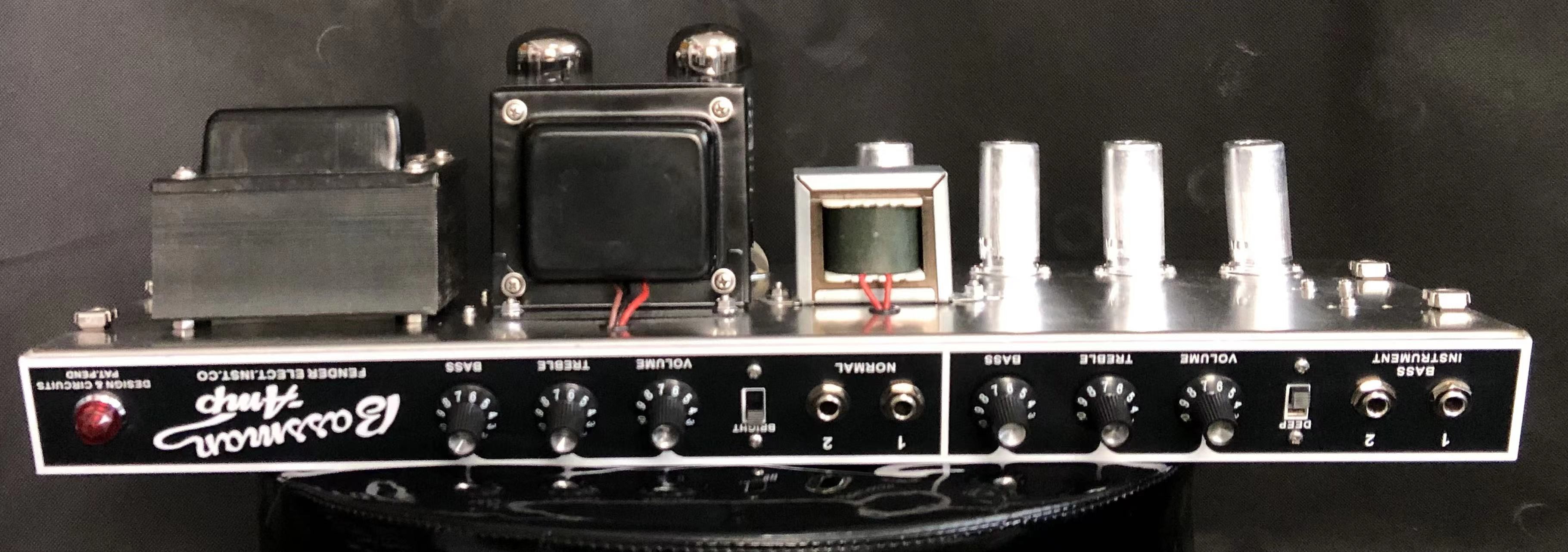 Custom 64' Bassman Blackface Deluxe Reverb Amp Head Fender Style