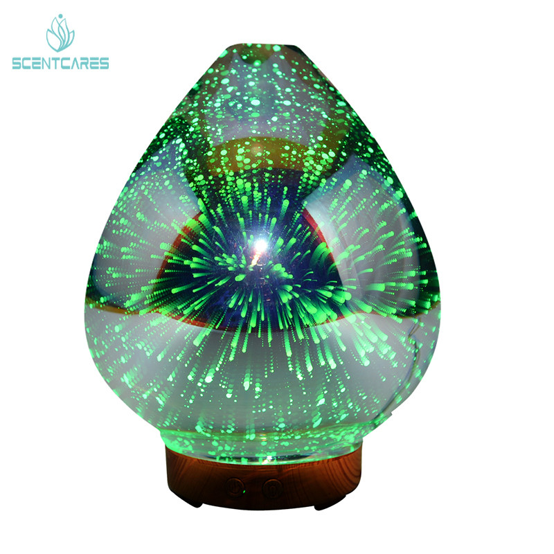 2.4MHZ 12W 200ml 3D Glass Ultrasonic Aromatherapy Diffuser