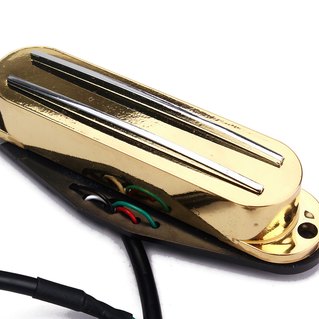 Ceramic Single Coil Bass Pickup Dual Rails DC Resistance 9~10kΩ With Screws Springs