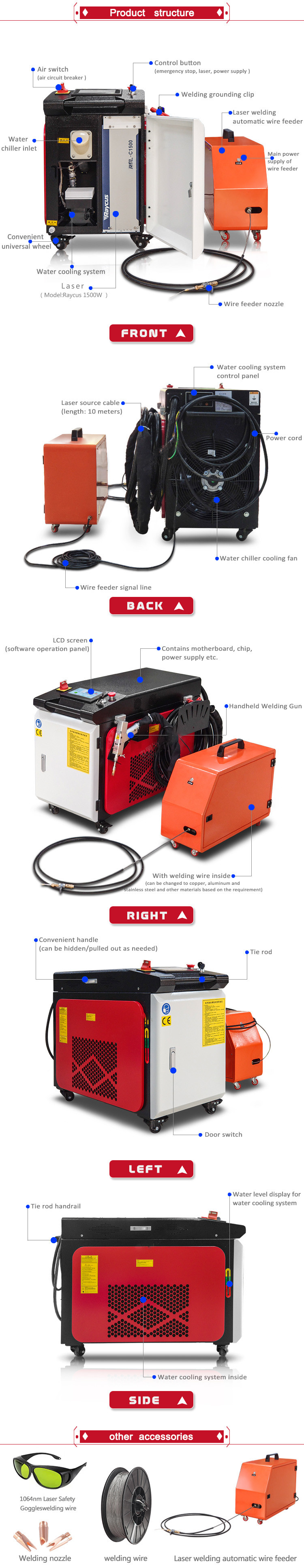 Cheap Price Handheld Laser Welding Machine 3 In 1 1500w 2000w Portable Laser Welder For Sale