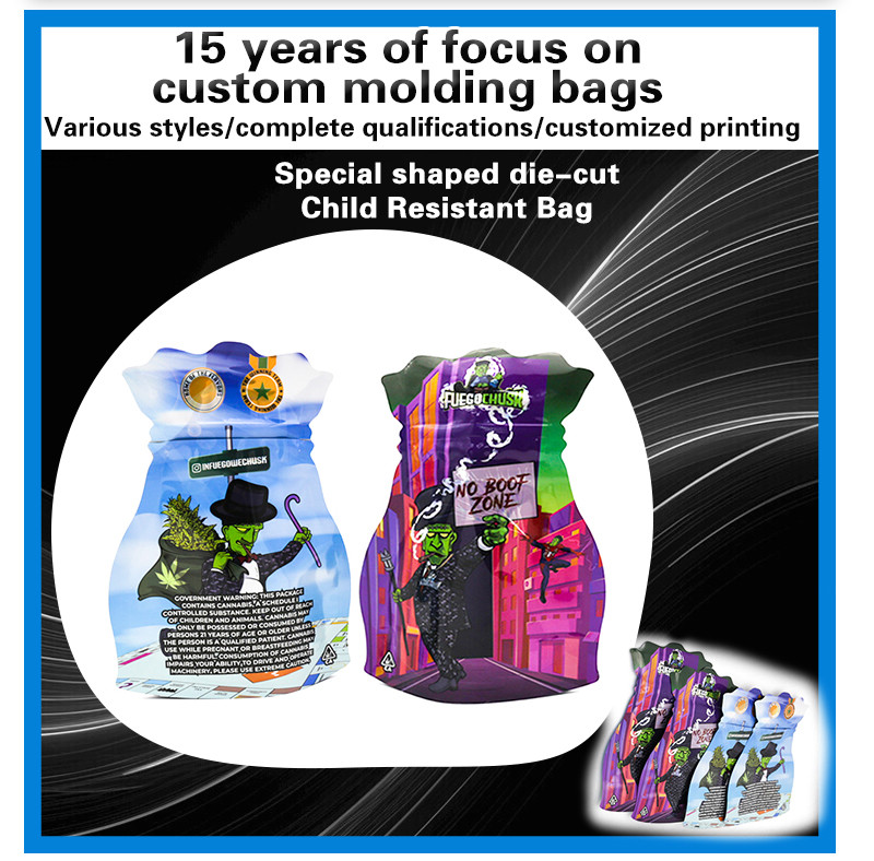 Weed Mylar Bag Food Storage Child Safety-Oriented 15x20cm Tamper-Proof