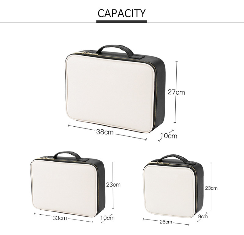 Waterproof Large Cosmetic Handle Makeup Bag Case