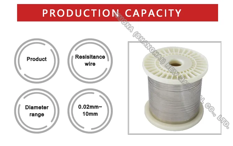 0.01-8.0mm Nicr2030/2035 Precision Resistance Wire