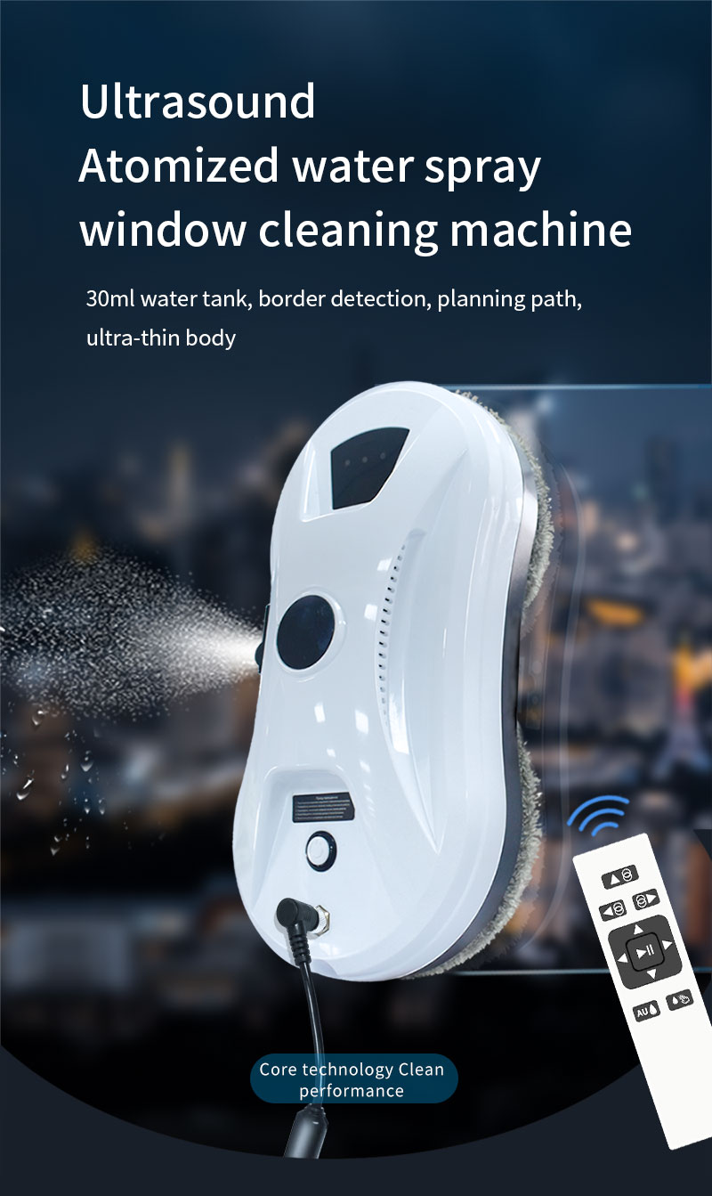 App-Controlled Huidi HCR-11 Household Smart Phone Window Cleaning Robot Vacuum for Home