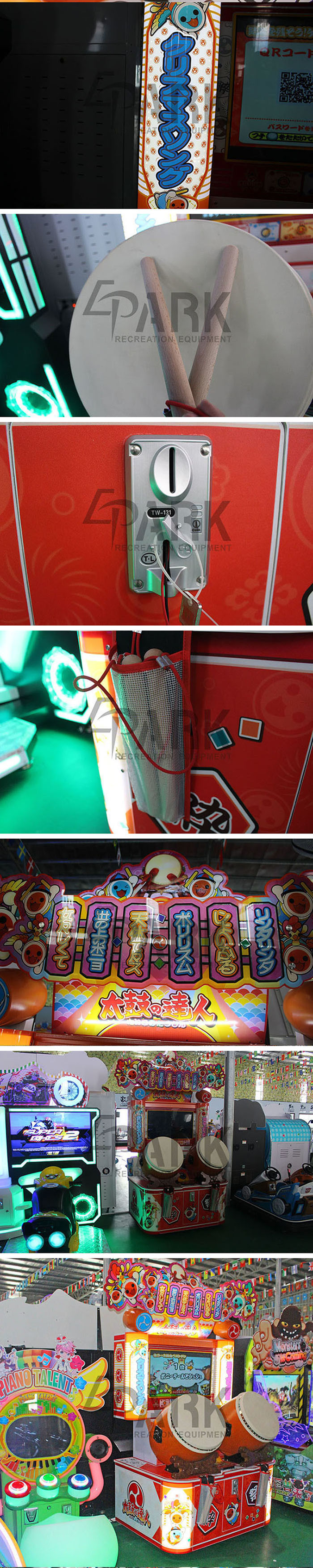 Amusement Arcade Music Game Machine Coin Operated Drumming Type