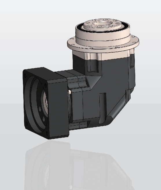 Power Transmission Right Angle Gearbox Hollow Shaft Drive Customized