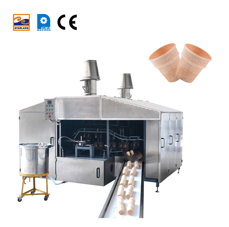 0.75kw Automatic Sugar Cone Baking Machine Ice Cream Wafer Cone Making Machine