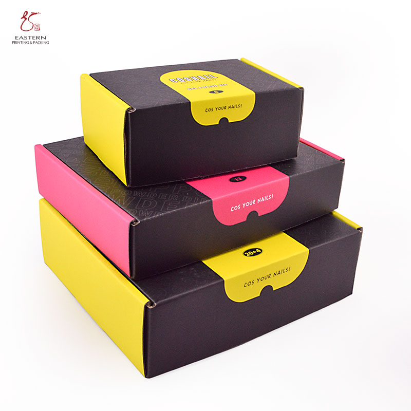 Cool Design Empty Corrugated Cardboard Shipping Boxes Folded 4c Offset Printing