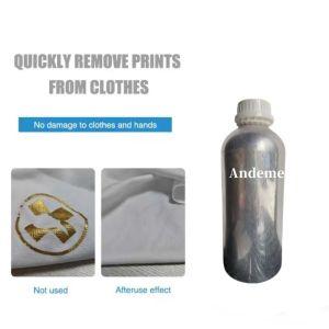 Printing Type Transfer Printing DTF Cleaning Liquid Pattern Remover For LOGO