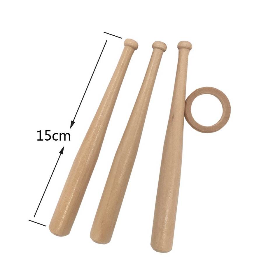 Mini Baseball Bat Display Stand Fashion Ornament Crafts Wooden Stand Holder For Outdoor Sports