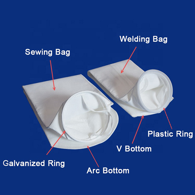 Customized Size 0.2 - 300 Micron Nylon PE PP Liquid Filter Bag For Oil Removing