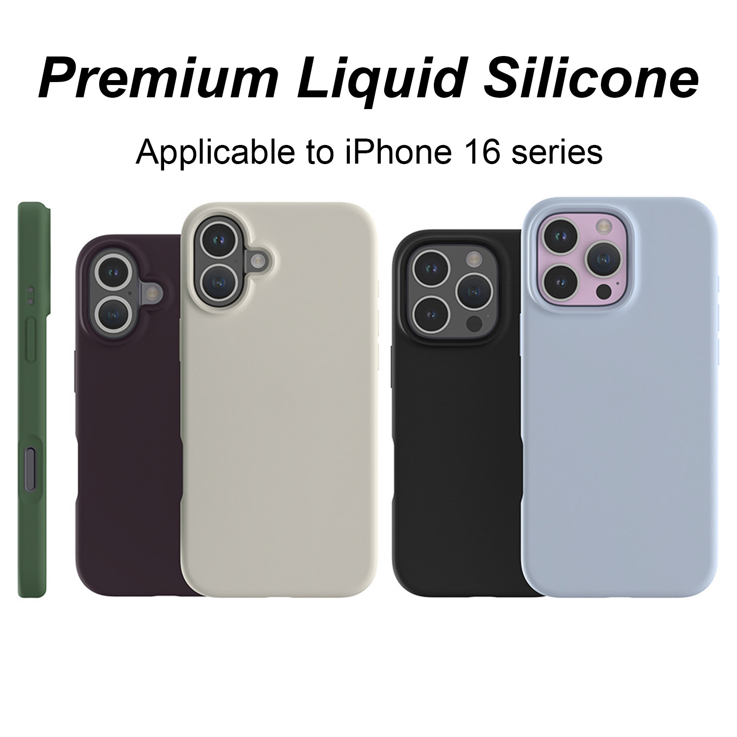 Real Silicone Mobile Phone Case Anti Fingerprint Shockproof For iPhone Samsung