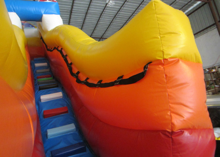The Simpsons themed inflatable water park big inflatable slide with sealed water pool for children