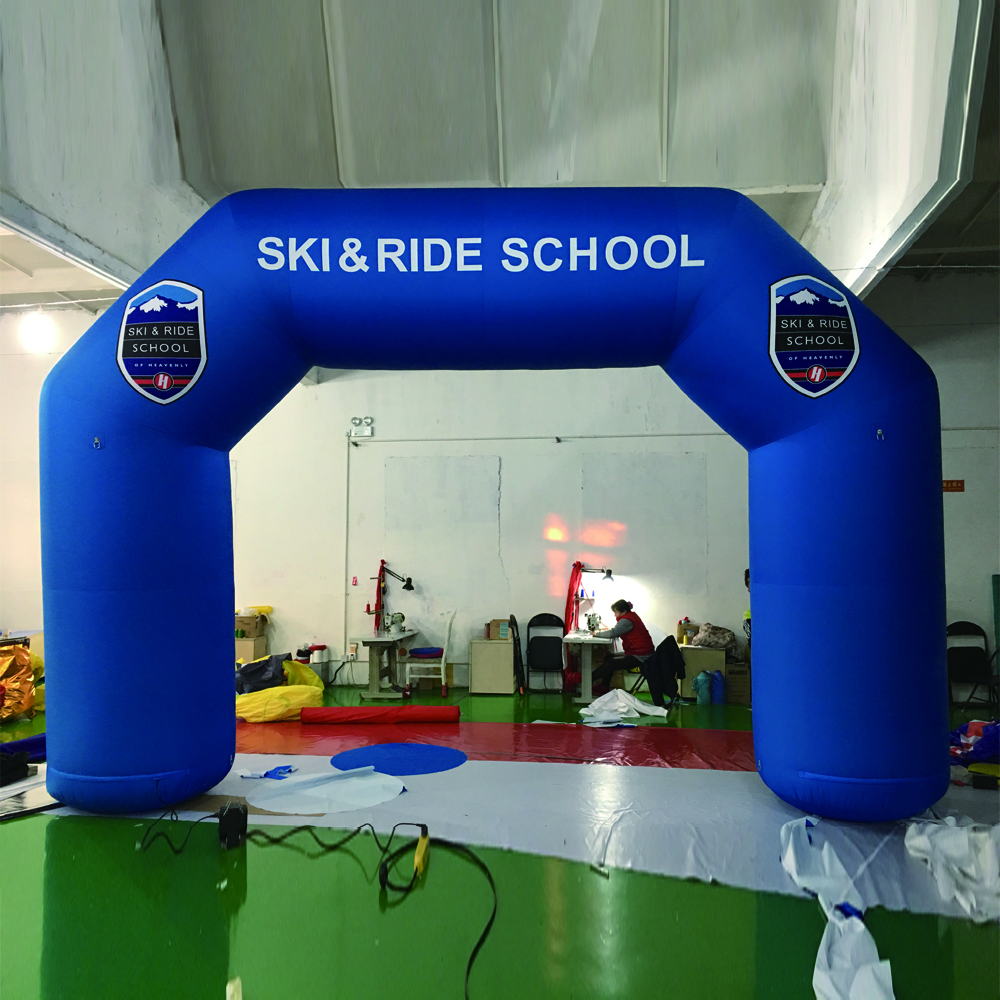 Sports Race Custom Inflatable Finish Line For Competition Amusement