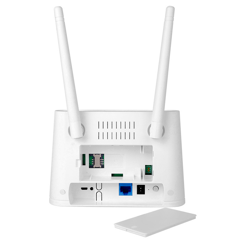 Mobile Hotspot RJ45 RJ11 LAN 2.4 G WiFi Router , Dual SIM 4G LTE Router