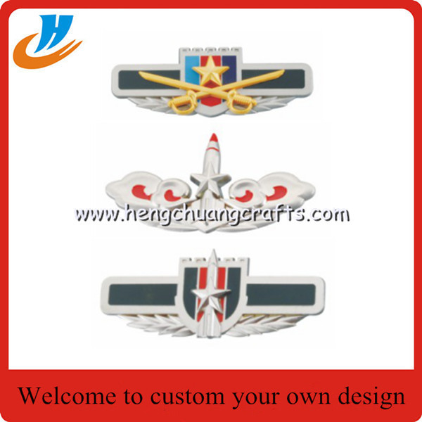 Custom Soft Enamel Officer Police Badge Die casting soft enamel police metal lapel pin (HC-L067)