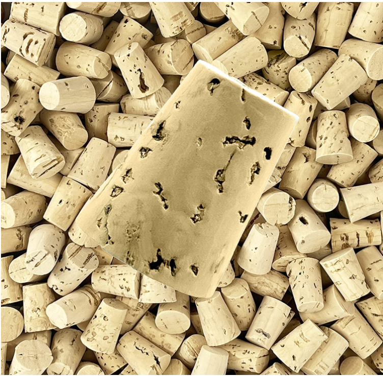 Conical Cork Bottle for Glass Bottles Healthy Lead-free Glass Custom Size Accepted