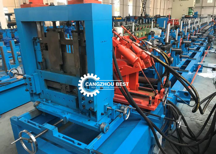 Automatic Roll Forming Machine C And Z Purlin Steel Channel Quick Change