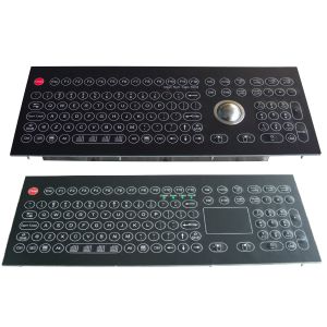 Industrial Membrane Keyboard with optical trackball and numeric keypad