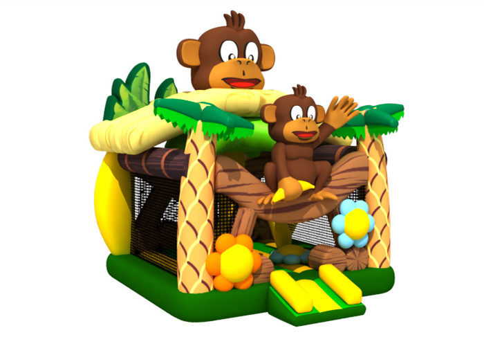 Lovely Simple Monkey Kids 5x5x5m Inflatable Bounce House