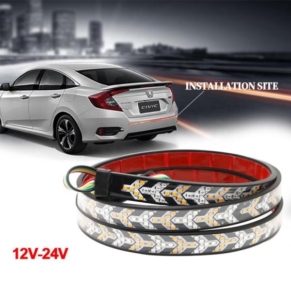 Pickup Truck Arrow Car Headlight LED Tube Strip Flowing Turn Signal Tail Light