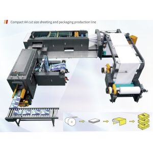 Program-control Paper Sheet Cutter, High precision, Computer control, Blue