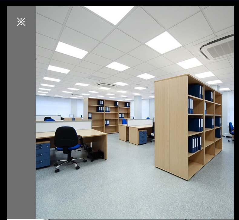 36W Prismatic Back Light LED Panel Light 595*595*19mm for Working Temperature -45 55C