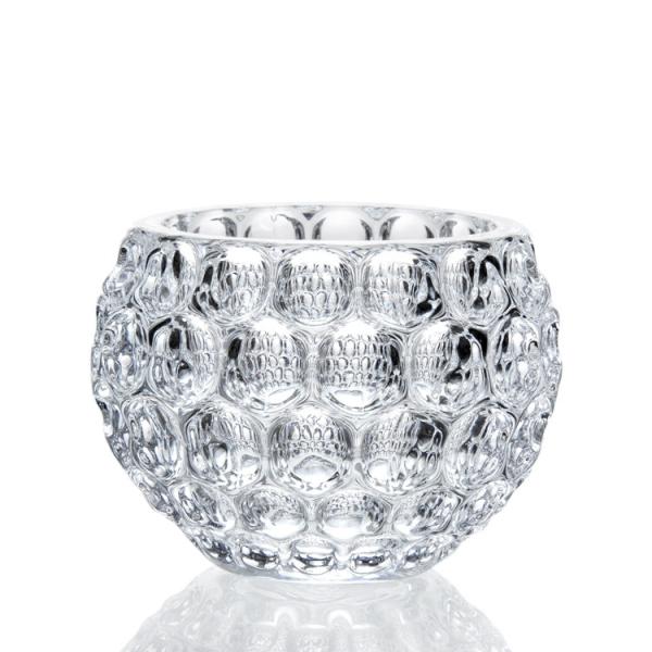 Glass Transparent Bubble Pattern Candle Holder Tealight Set for party wedding