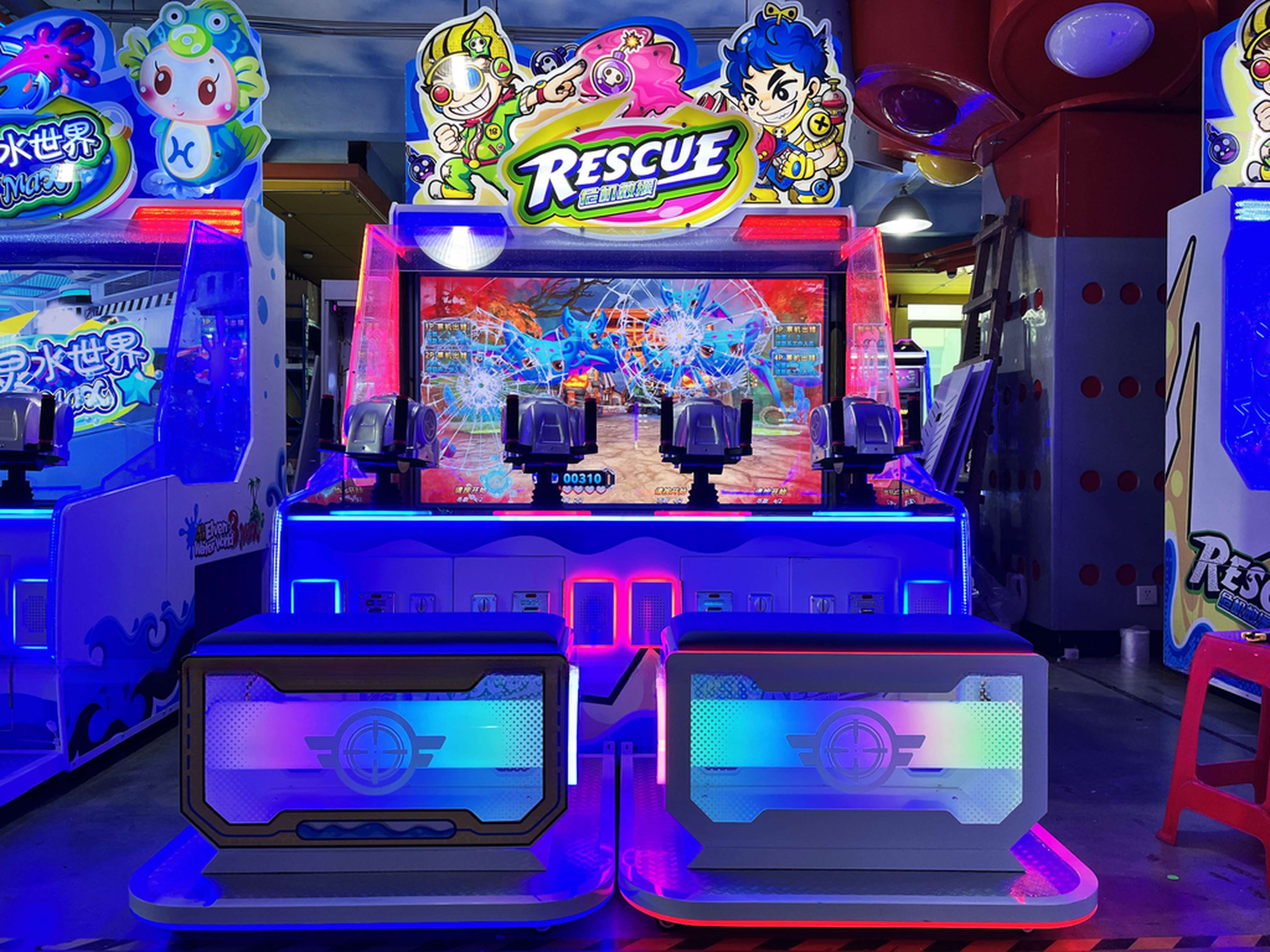 Dreamland Fast return money arcade coin operated water gun shooting games ticket redemption game machine for 4 players