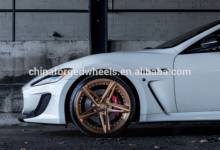 20inch Rims Bronze Customized 2-PC Forged Alloy Rims For Maserati / Rim 20" Forged Alloy Wheels Made of 6061-T6 Rims